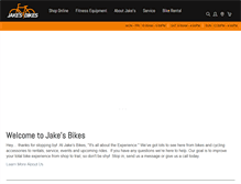 Tablet Screenshot of jakesbikes.com